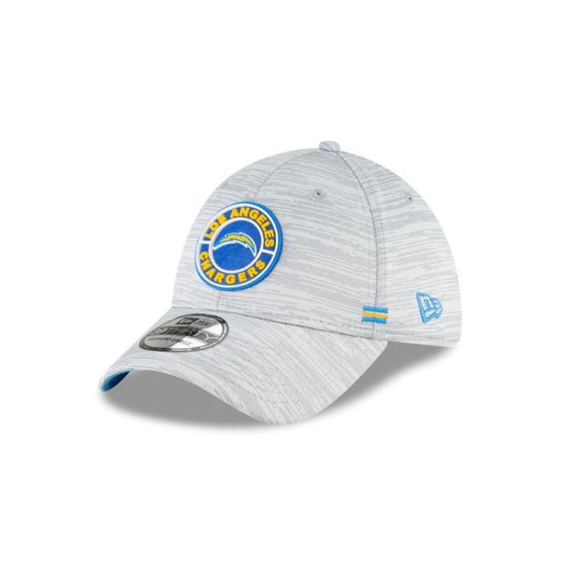 NFL Los Angeles Chargers Official Fall Sideline 39Thirty Stretch Fit (ONU7702) - Grey New Era Caps